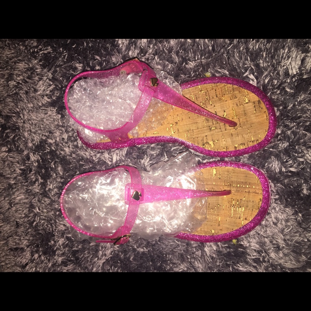 Kate spade jelly cork sandals